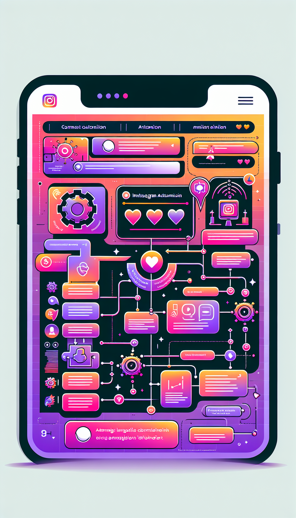 How Instagram Comment Automation Works Infographic